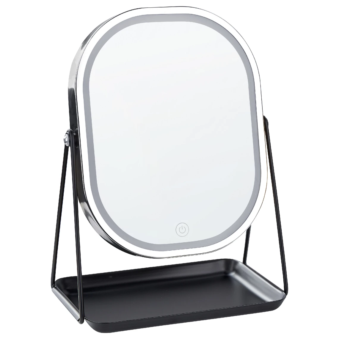 Beliani Miroir De Maquillage Avec LED 20 X 22 Cm Argenté DORDOGNE 6 Beliani Miroir De Maquillage Avec LED 20 X 22 Cm Argenté DORDOGNE – Image 4