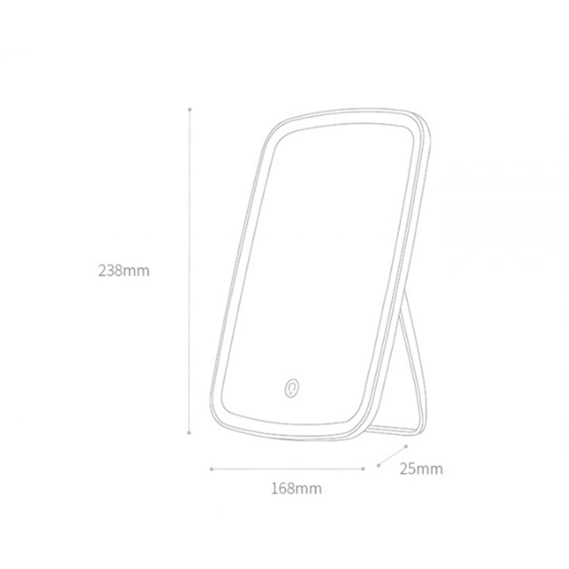 GENERIC Miroir De Maquillage LED Tri-Color Bureau Avec Miroir De Maquillage Lu... 5 GENERIC Miroir De Maquillage LED Tri-Color Bureau Avec Miroir De Maquillage Lu... – Image 3