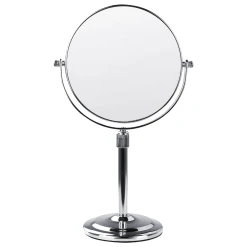 Beliani Miroir De Maquillage ø 20 Cm Argenté AVEYRON