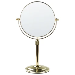 Beliani Miroir De Maquillage ø 20 Cm Doré AVEYRON
