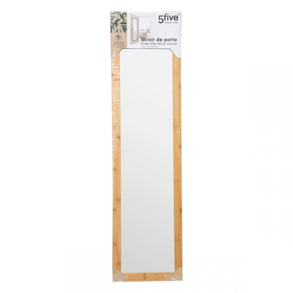 Five Simply Smart Miroir De Porte Bambou 30 X 110 Cm - Five 4 Five Simply Smart Miroir De Porte Bambou 30 X 110 Cm - Five – Image 2