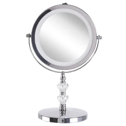 Beliani Miroir De Table Grossissant Avec LED ø 20 Cm Argenté LAON 10 Beliani Miroir De Table Grossissant Avec LED ø 20 Cm Argenté LAON -magasin Vente-unique miroir de table grossissant avec led o 20 cm argente laon 12176724 32384898 1140x1140