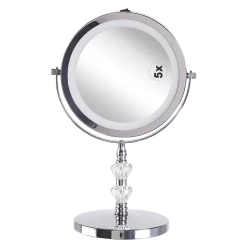 Beliani Miroir De Table Grossissant Avec LED ø 20 Cm Argenté LAON 11 Beliani Miroir De Table Grossissant Avec LED ø 20 Cm Argenté LAON -magasin Vente-unique miroir de table grossissant avec led o 20 cm argente laon 12176724 32384900 1140x1140