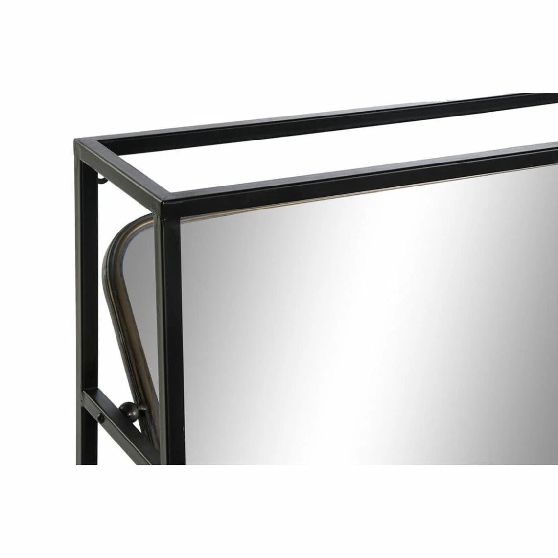 Miroir DKD Home Decor Noir Métal Cuivré Clair (110 X 23 X 80 Cm) 4 Miroir DKD Home Decor Noir Métal Cuivré Clair (110 X 23 X 80 Cm) – Image 2