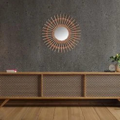 Other Miroir En Bois Boho Dans Un Cadre En Bois, Rond 50 Cm -magasin Vente-unique miroir en bois boho dans un cadre en bois rond 50 cm 13798294 38150600 1140x1140