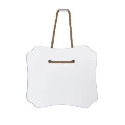 Pegane Miroir En Verre Avec Corde, Dim : 25 X 30.5 X 1.5 Cm