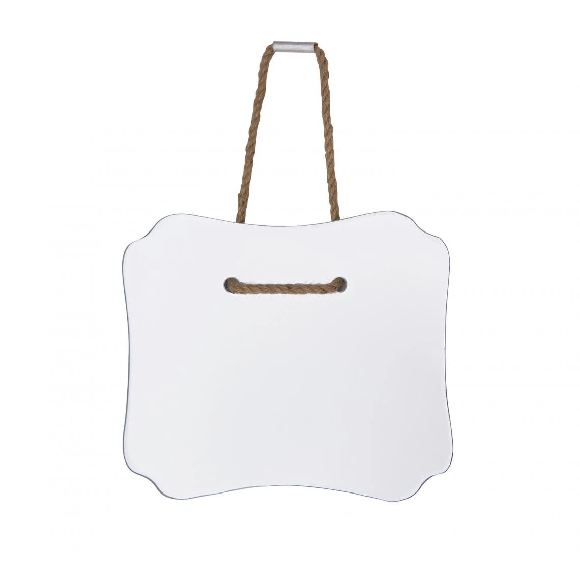 Pegane Miroir En Verre Avec Corde, Dim : 25 X 30.5 X 1.5 Cm 3 Pegane Miroir En Verre Avec Corde, Dim : 25 X 30.5 X 1.5 Cm