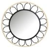 Aubry Gaspard Miroir Fleur En Métal Et Rotin. -magasin Vente-unique miroir fleur en metal et rotin 13841864 38379776 1140x1140