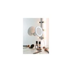 Sichler Beauty & Wellness Miroir Grossissant Lumineux Led - Avec Ventouse