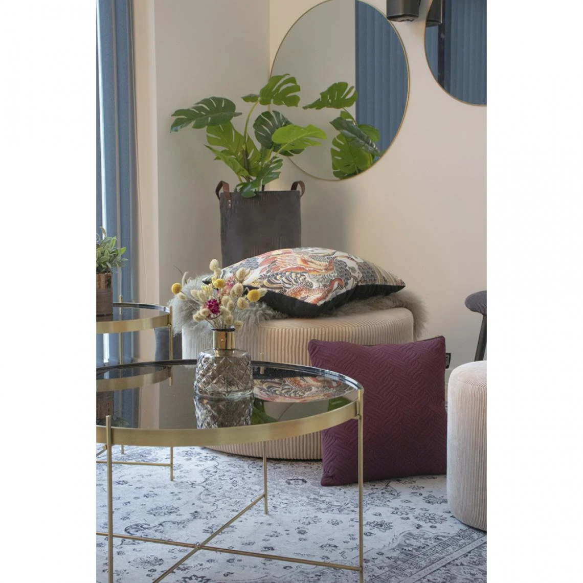 HOUSE NORDIC Miroir JERSEY Aspect Laiton 4 HOUSE NORDIC Miroir JERSEY Aspect Laiton – Image 2