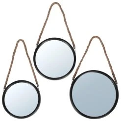 Other Miroir, Miroir Mural Rond Dans Un Cadre Noir Sur Une Ficelle, Un Ensem... 9 Other Miroir, Miroir Mural Rond Dans Un Cadre Noir Sur Une Ficelle, Un Ensem... -magasin Vente-unique miroir miroir mural rond dans un cadre noir sur une ficelle un ensemble de miroirs 3 pieces 13798280 38150536 1140x1140