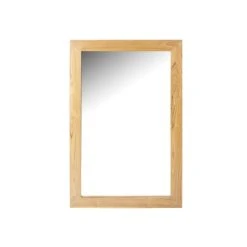 Vente-unique Miroir Rectangulaire En Teck Clair - 60 X 90 Cm - AMLAPURA