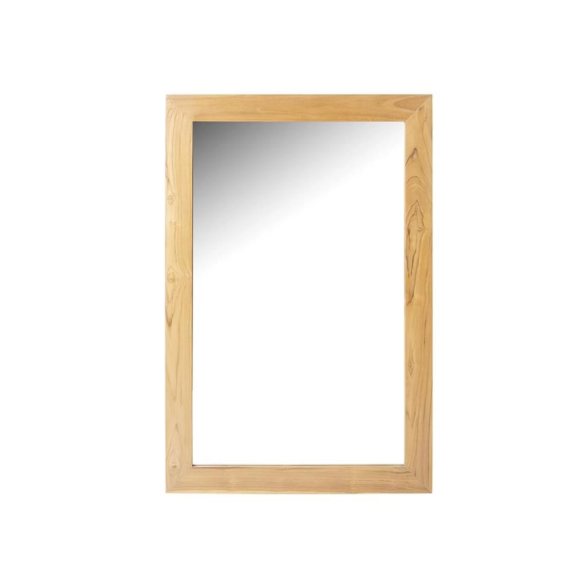 Vente-unique Miroir Rectangulaire En Teck Clair - 60 X 90 Cm - AMLAPURA 3 Vente-unique Miroir Rectangulaire En Teck Clair - 60 X 90 Cm - AMLAPURA
