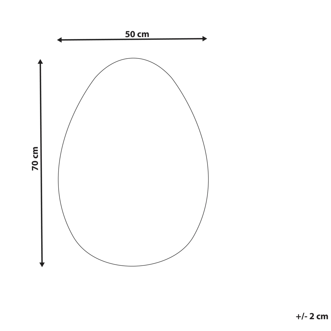 Beliani Miroir Mural Argenté 50 X 70 Cm MONTRESOR 4 Beliani Miroir Mural Argenté 50 X 70 Cm MONTRESOR – Image 2