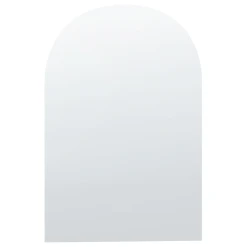 Beliani Miroir Mural Arqué 50 X 75 Cm Argenté ANNECY