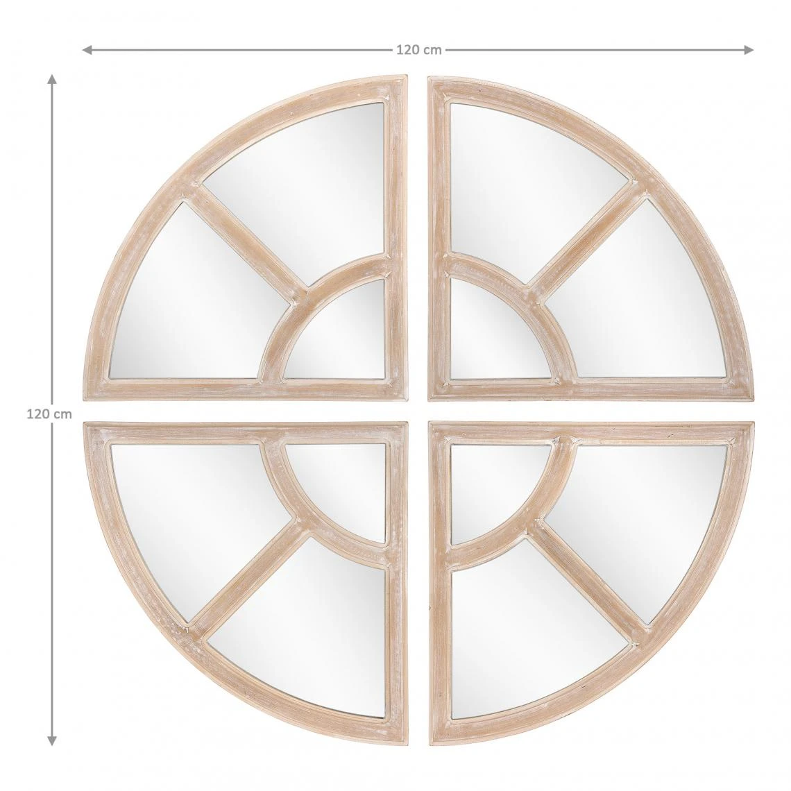 WOMO-DESIGN Miroir Mural Avec Cadre En Bois Massif Ø 120 Cm Bois De Manguier Desi... 6 WOMO-DESIGN Miroir Mural Avec Cadre En Bois Massif Ø 120 Cm Bois De Manguier Desi... – Image 4