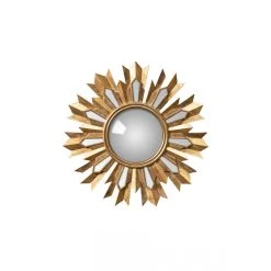 Chehoma Miroir Mural Convexe Doré