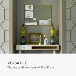 Miroir Mural - Croxley Casa Chic By Blumfeldt - Cadre Métallique - 70... 7 Miroir Mural - Croxley Casa Chic By Blumfeldt - Cadre Métallique - 70... -magasin Vente-unique miroir mural croxley casa chic by blumfeldt cadre metallique 70 x 50cm dore 12267940 32655656 1140x1140