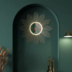Other Miroir Mural Dans Un Cadre Doré 31 Cm -magasin Vente-unique miroir mural dans un cadre dore 31 cm 13798310 38150674 1140x1140
