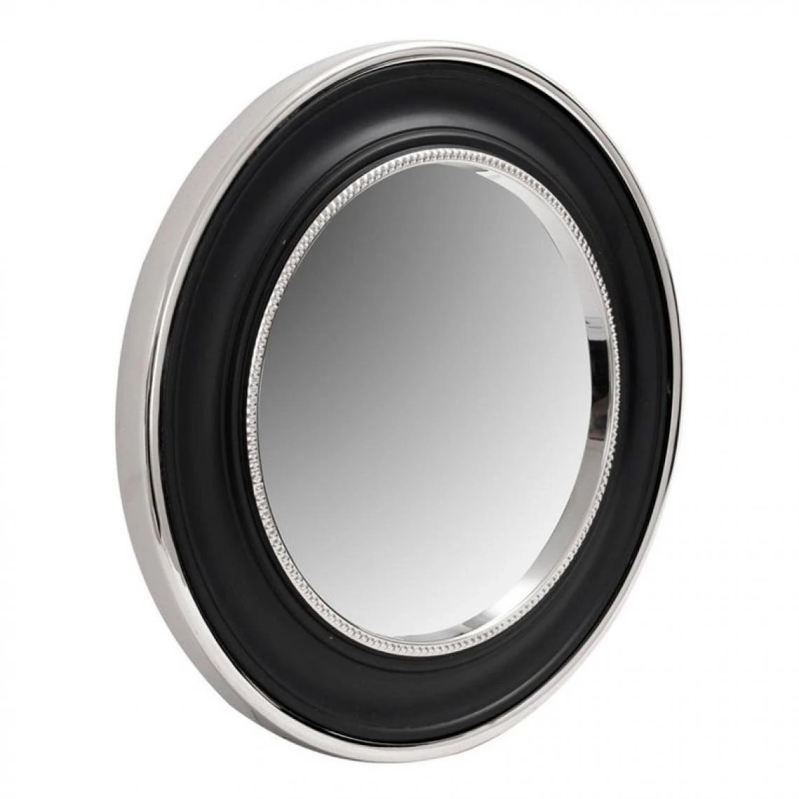 Paris Prix Miroir Mural Design Eleganca 45cm Argent & Noir 3 Paris Prix Miroir Mural Design Eleganca 45cm Argent & Noir