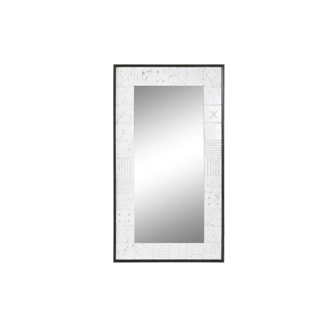 Miroir Mural DKD Home Decor 130 X 4 X 70 Cm Verre Blanc Bois De Mangui... 3 Miroir Mural DKD Home Decor 130 X 4 X 70 Cm Verre Blanc Bois De Mangui...