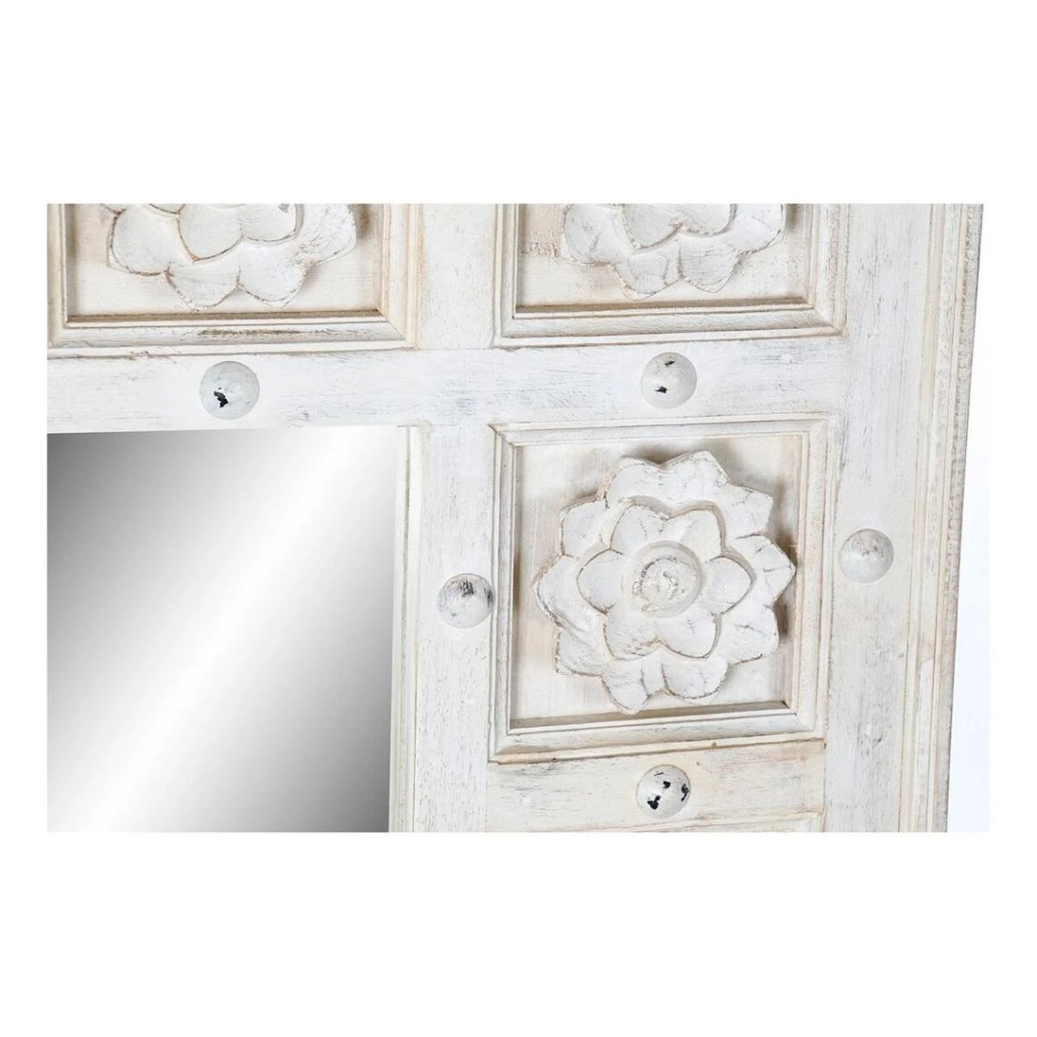 Miroir Mural DKD Home Decor Blanc Bois De Manguier (93.5 X 4.7 X 120.3... 5 Miroir Mural DKD Home Decor Blanc Bois De Manguier (93.5 X 4.7 X 120.3... – Image 3