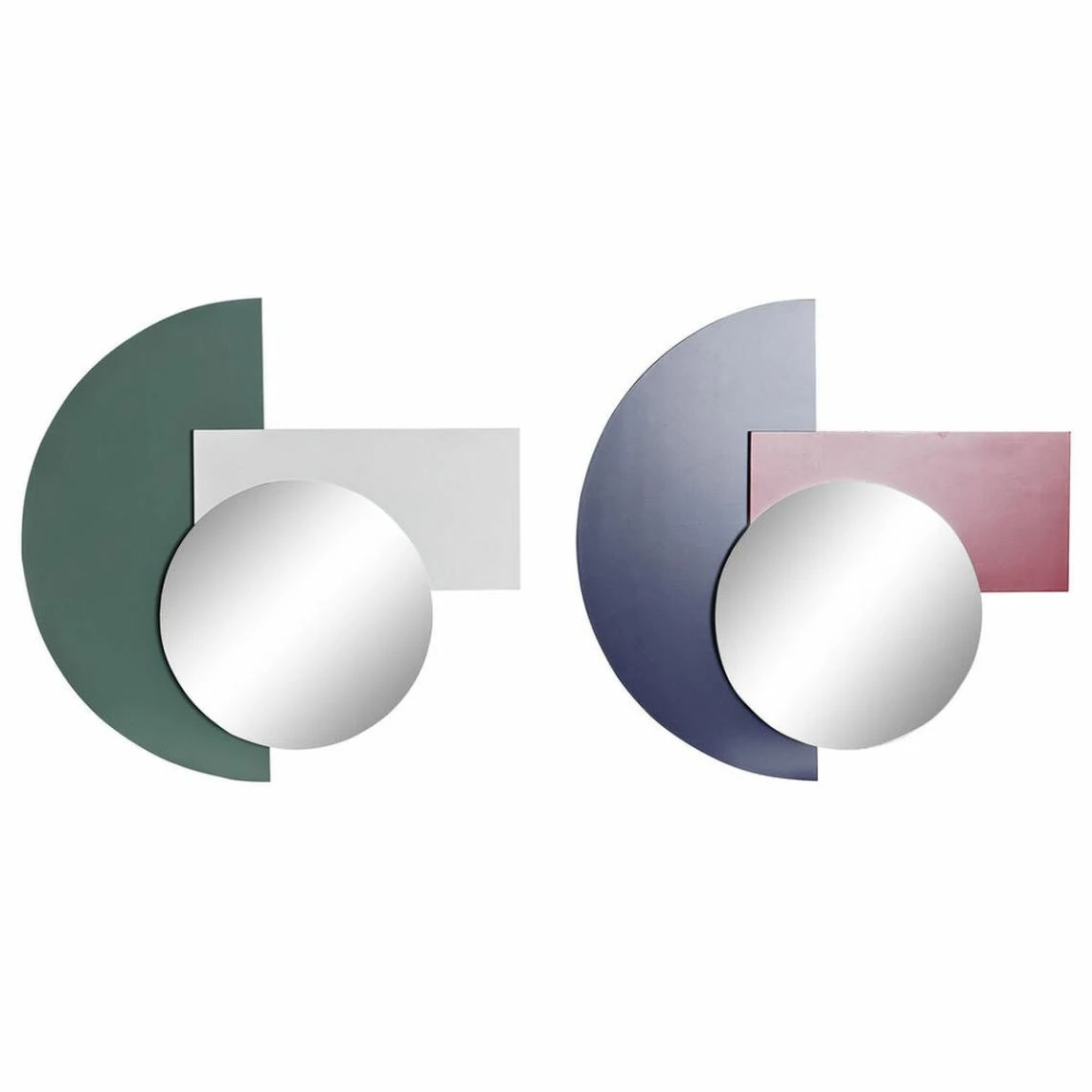 Miroir Mural DKD Home Decor Bleu Blanc Rouge Turquoise Bois MDF (2 Pcs... 3 Miroir Mural DKD Home Decor Bleu Blanc Rouge Turquoise Bois MDF (2 Pcs...