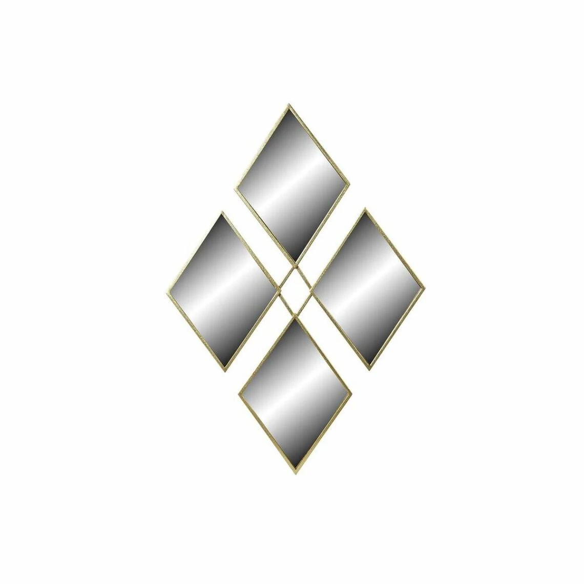 Miroir Mural DKD Home Decor Miroir Doré Métal Losanges (63 X 2 X 90 ... 3 Miroir Mural DKD Home Decor Miroir Doré Métal Losanges (63 X 2 X 90 ...