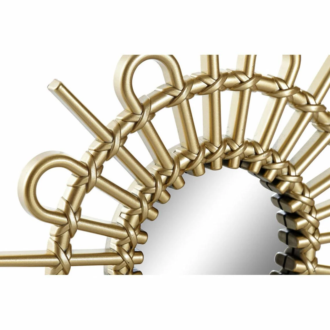 Miroir Mural DKD Home Decor Miroir Doré Polypropylène (2 Pcs) (25 X ... 4 Miroir Mural DKD Home Decor Miroir Doré Polypropylène (2 Pcs) (25 X ... – Image 2