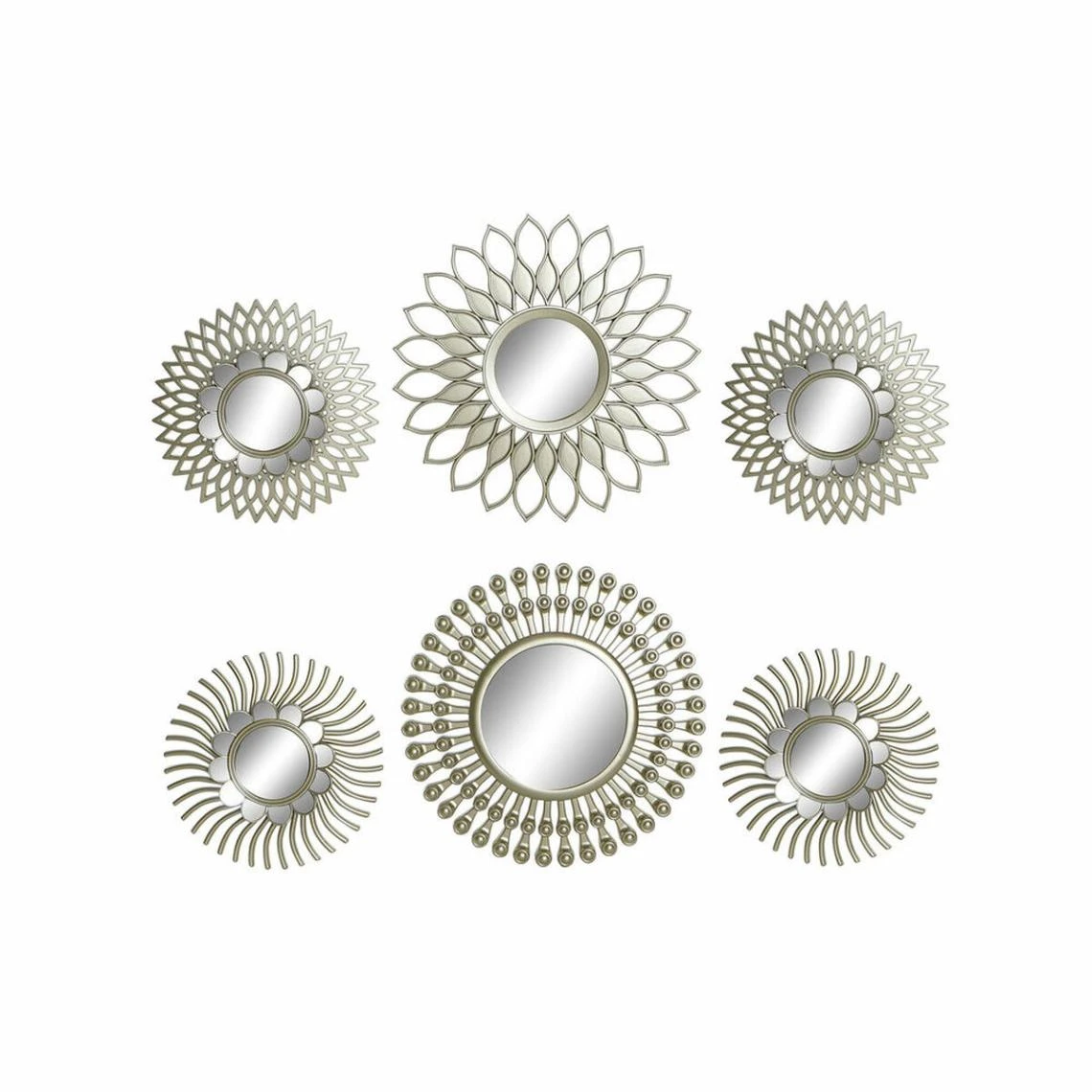 Miroir Mural DKD Home Decor Miroir Doré Polypropylène (35 X 2 X 35 C... 3 Miroir Mural DKD Home Decor Miroir Doré Polypropylène (35 X 2 X 35 C...