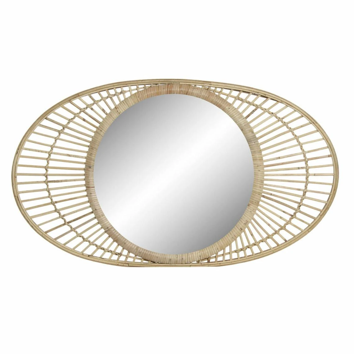 Miroir Mural DKD Home Decor Miroir Rotin (82 X 3.5 X 48 Cm) 3 Miroir Mural DKD Home Decor Miroir Rotin (82 X 3.5 X 48 Cm)