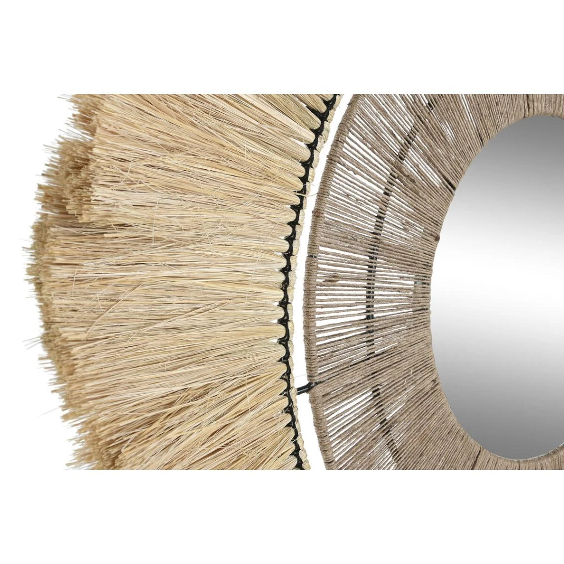 Miroir Mural DKD Home Decor Naturel 79 X 4 X 79 Cm Bali Jute 5 Miroir Mural DKD Home Decor Naturel 79 X 4 X 79 Cm Bali Jute – Image 3