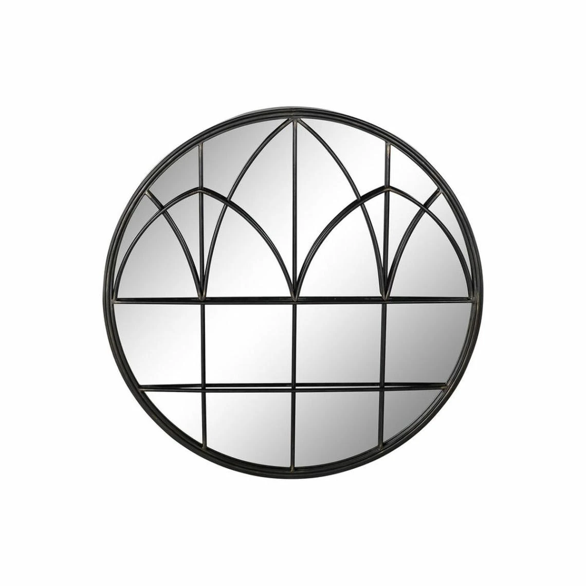 Miroir Mural DKD Home Decor Noir Métal (76 X 4 X 76 Cm) 3 Miroir Mural DKD Home Decor Noir Métal (76 X 4 X 76 Cm)