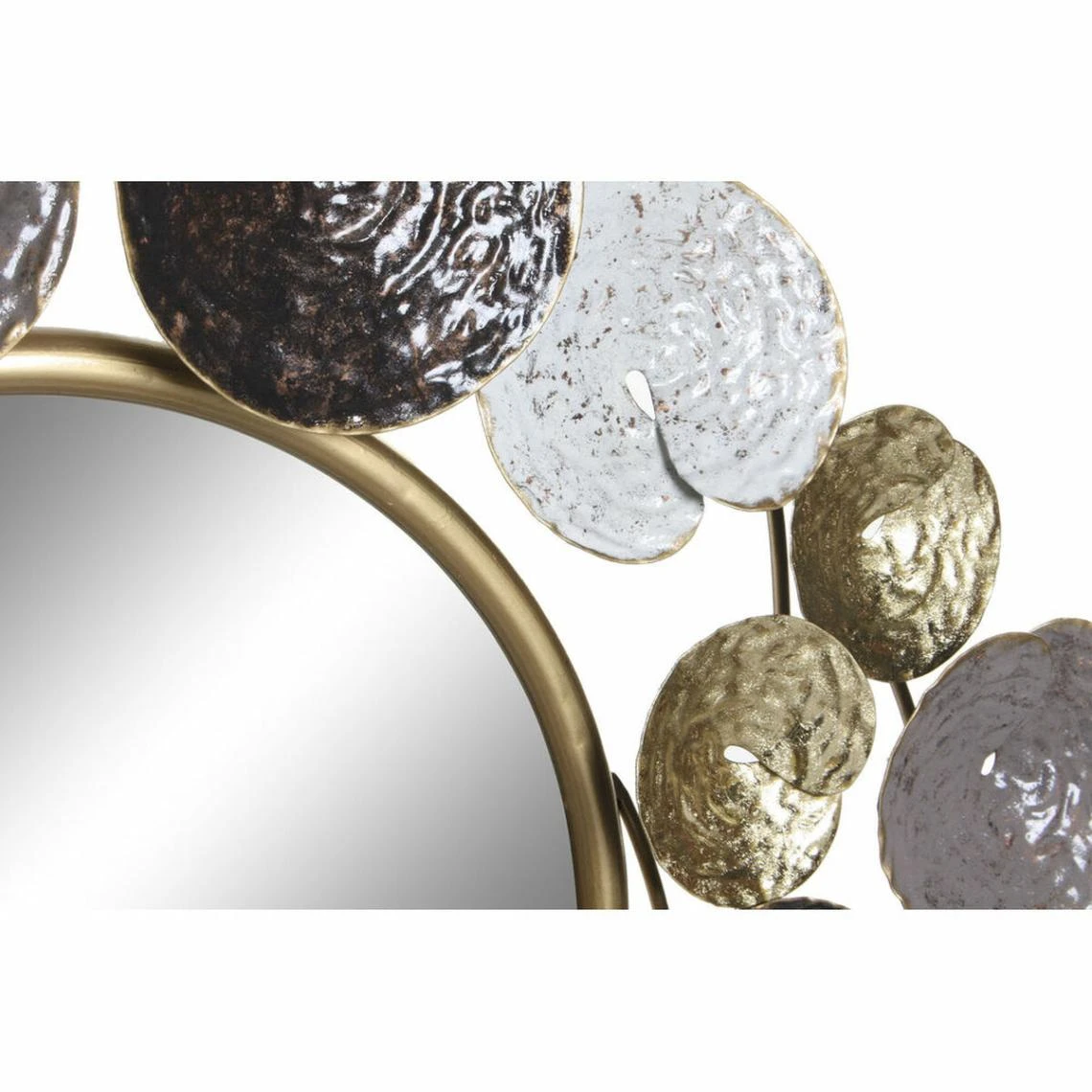 Miroir Mural DKD Home Decor Noir Métal Doré (67.3 X 6.5 X 67.3 Cm) 5 Miroir Mural DKD Home Decor Noir Métal Doré (67.3 X 6.5 X 67.3 Cm) – Image 3