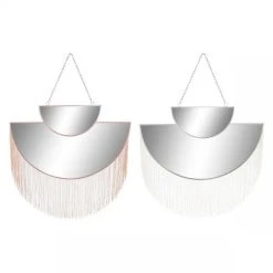 Unknown Miroir Mural DKD Home Decor Polyester Métal (2 Pcs)