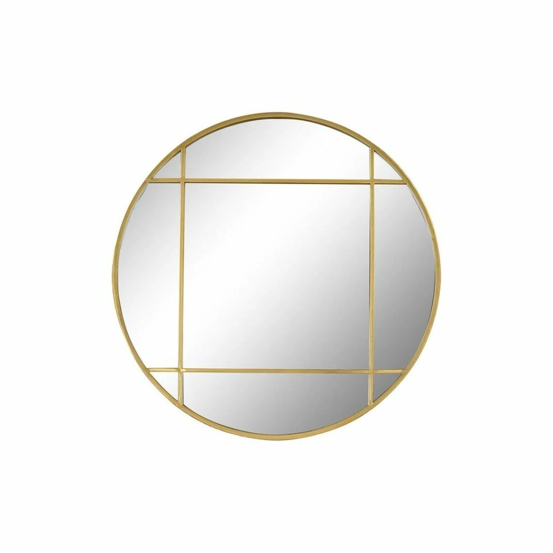 Miroir Mural DKD Home Decor Verre Doré Fer (70 X 2,5 X 70 Cm) 3 Miroir Mural DKD Home Decor Verre Doré Fer (70 X 2,5 X 70 Cm)