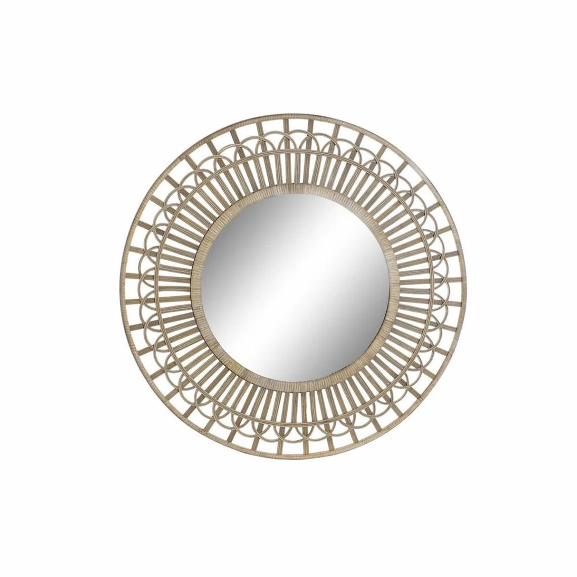 Miroir Mural DKD Home Decor Verre Marron Clair Rotin (90 X 2.5 X 90 Cm... 3 Miroir Mural DKD Home Decor Verre Marron Clair Rotin (90 X 2.5 X 90 Cm...