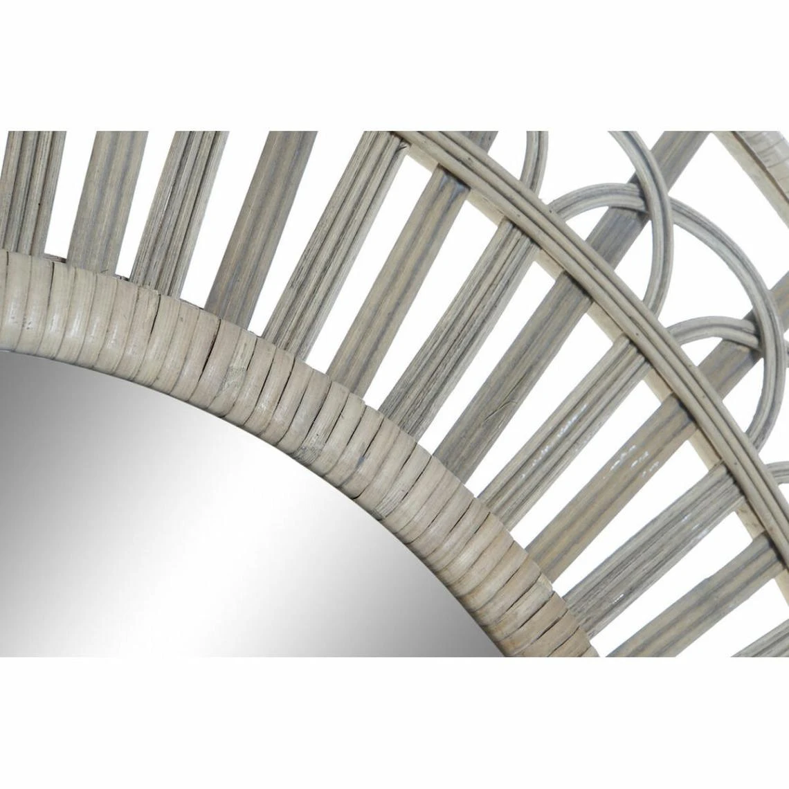 Miroir Mural DKD Home Decor Verre Marron Clair Rotin (90 X 2.5 X 90 Cm... 5 Miroir Mural DKD Home Decor Verre Marron Clair Rotin (90 X 2.5 X 90 Cm... – Image 3