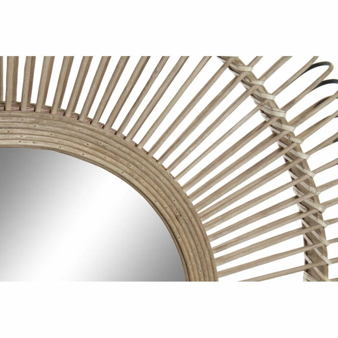 Miroir Mural DKD Home Decor Verre Naturel Rotin (64 X 3,5 X 64 Cm) 5 Miroir Mural DKD Home Decor Verre Naturel Rotin (64 X 3,5 X 64 Cm) – Image 3