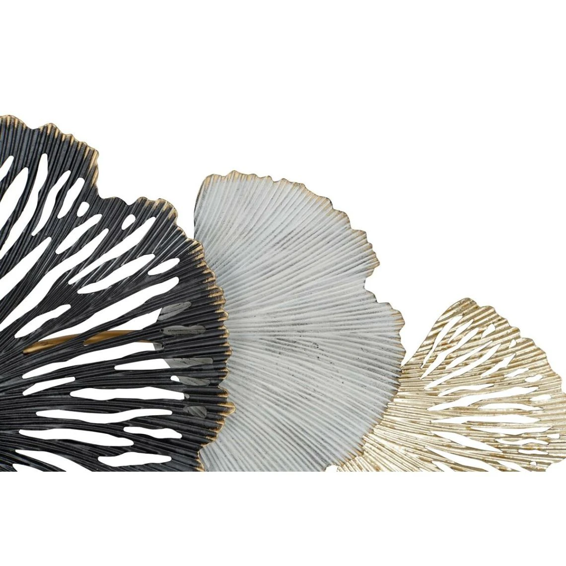 Miroir Mural DKD Home Decor Verre Noir Doré Métal Blanc Feuille D'un... 5 Miroir Mural DKD Home Decor Verre Noir Doré Métal Blanc Feuille D'un... – Image 3