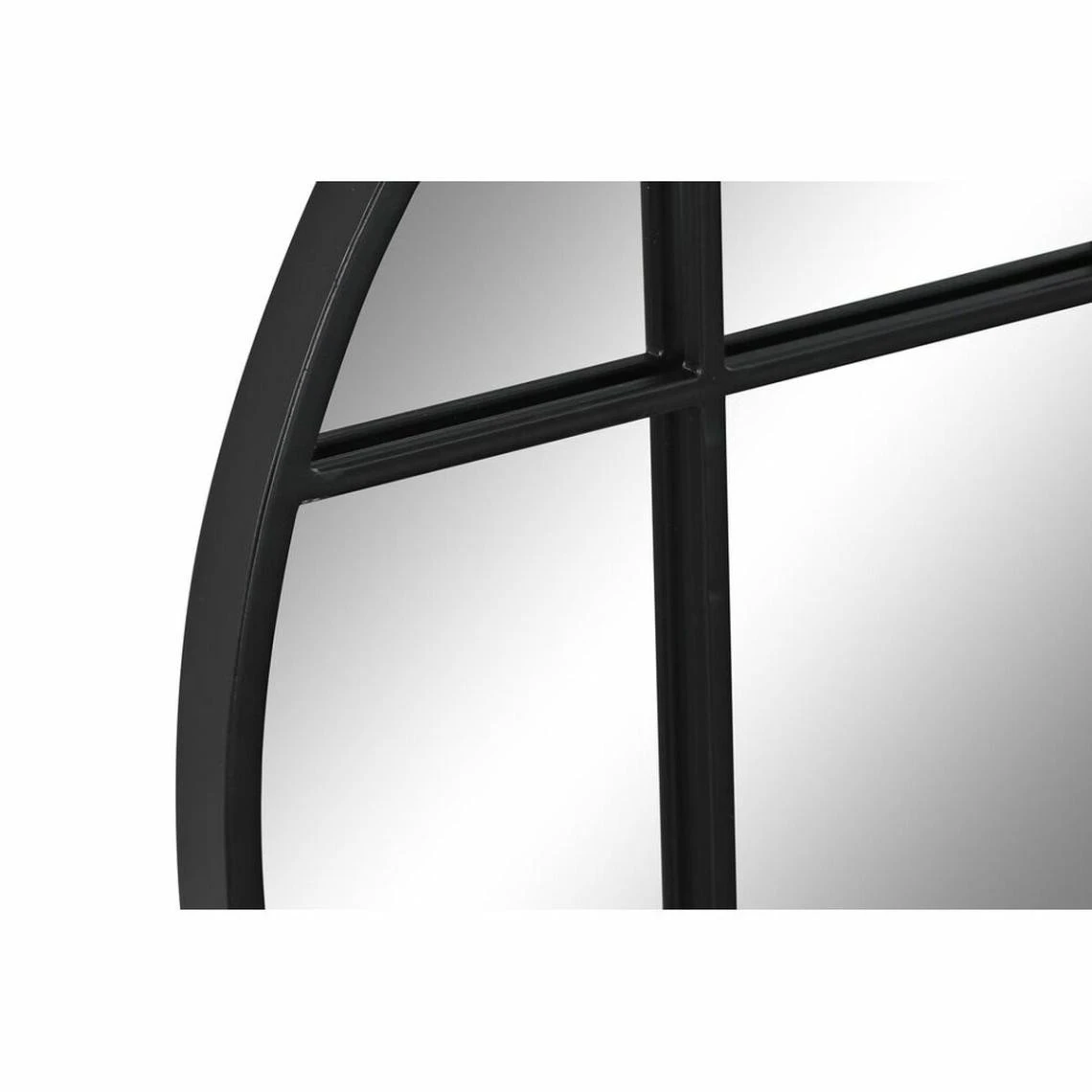 Miroir Mural DKD Home Decor Verre Noir Fenêtres Fer (60 X 2,5 X 60 Cm... 4 Miroir Mural DKD Home Decor Verre Noir Fenêtres Fer (60 X 2,5 X 60 Cm... – Image 2