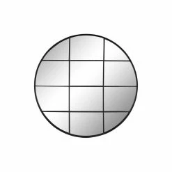 Miroir Mural DKD Home Decor Verre Noir Fenêtres Fer (80 X 2,5 X 80 Cm...