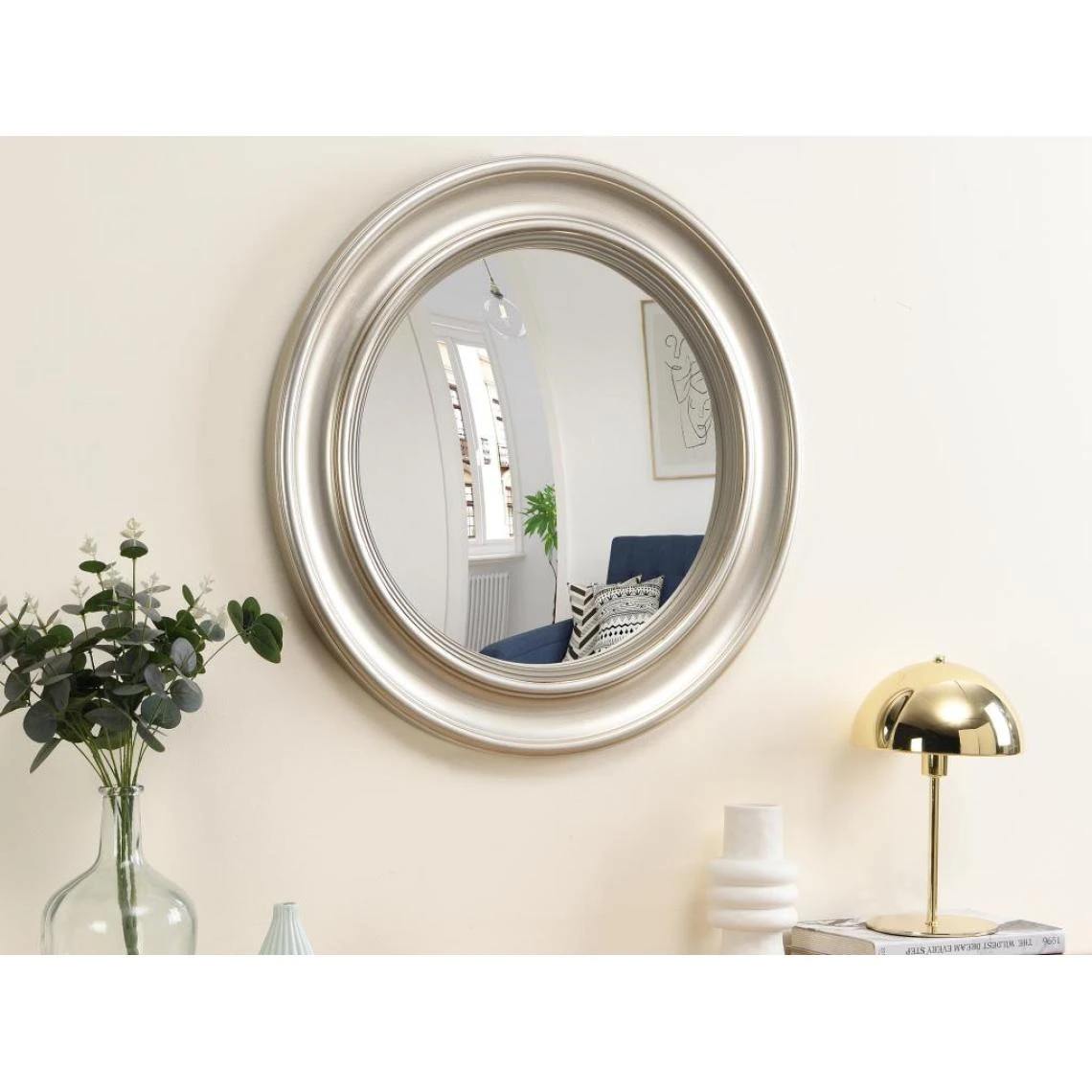 Vente-unique Miroir Sorcière En Bois De Paulownia - D. 66 Cm - Champagne - FRANKLI... 3 Vente-unique Miroir Sorcière En Bois De Paulownia - D. 66 Cm - Champagne - FRANKLI...