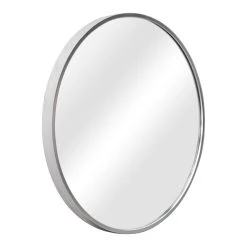 Miroir Mural Modugno Rond Diamètre 40 Cm Argenté [en.casa]