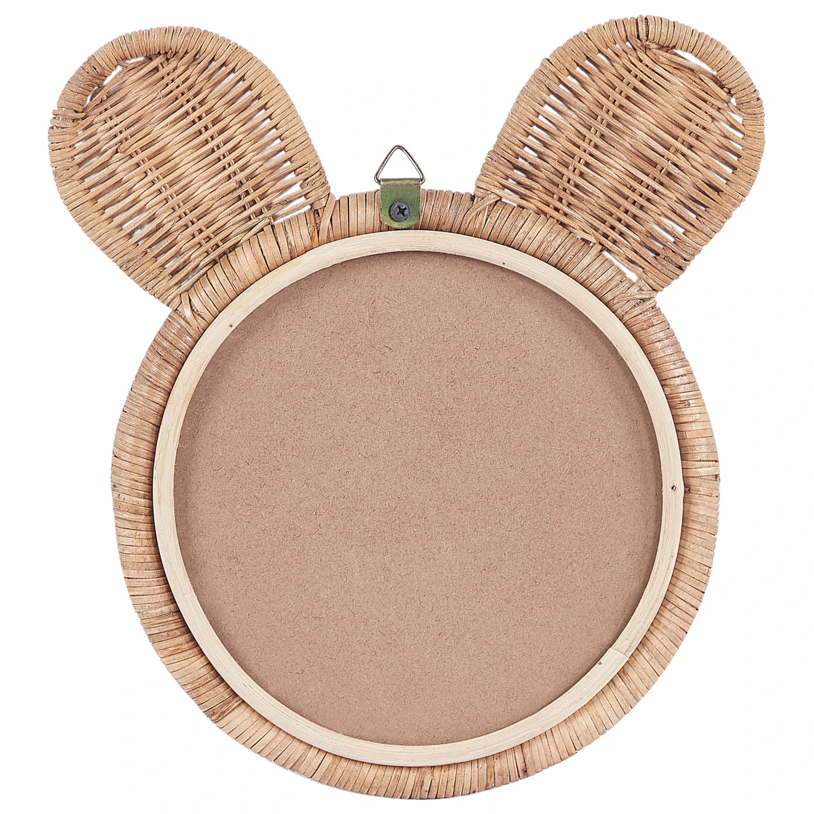 Beliani Miroir Mural Ours En Rotin Naturel ø 20 Cm ASHANTI 5 Beliani Miroir Mural Ours En Rotin Naturel ø 20 Cm ASHANTI – Image 3