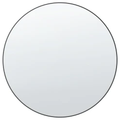 Beliani Miroir Mural Rond ⌀ 80 Cm Noir ANNEMASSE