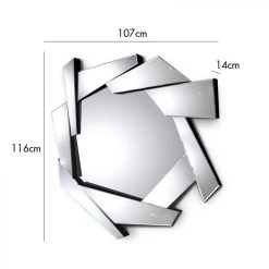 Meubler Design Miroir Mural Rond Grande Taille Destructuré PYRAMIDE 7 Meubler Design Miroir Mural Rond Grande Taille Destructuré PYRAMIDE -magasin Vente-unique miroir mural rond grande taille destructure pyramide 7712614 19463584 1200x1200