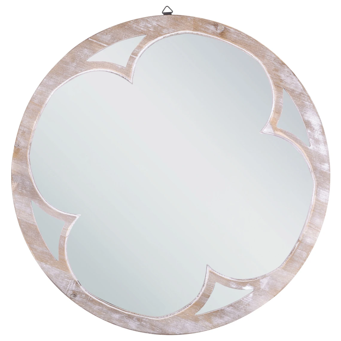 Beliani Miroir Mural Rond ø 60 Cm Bois Clair MONCLOVA 3 Beliani Miroir Mural Rond ø 60 Cm Bois Clair MONCLOVA
