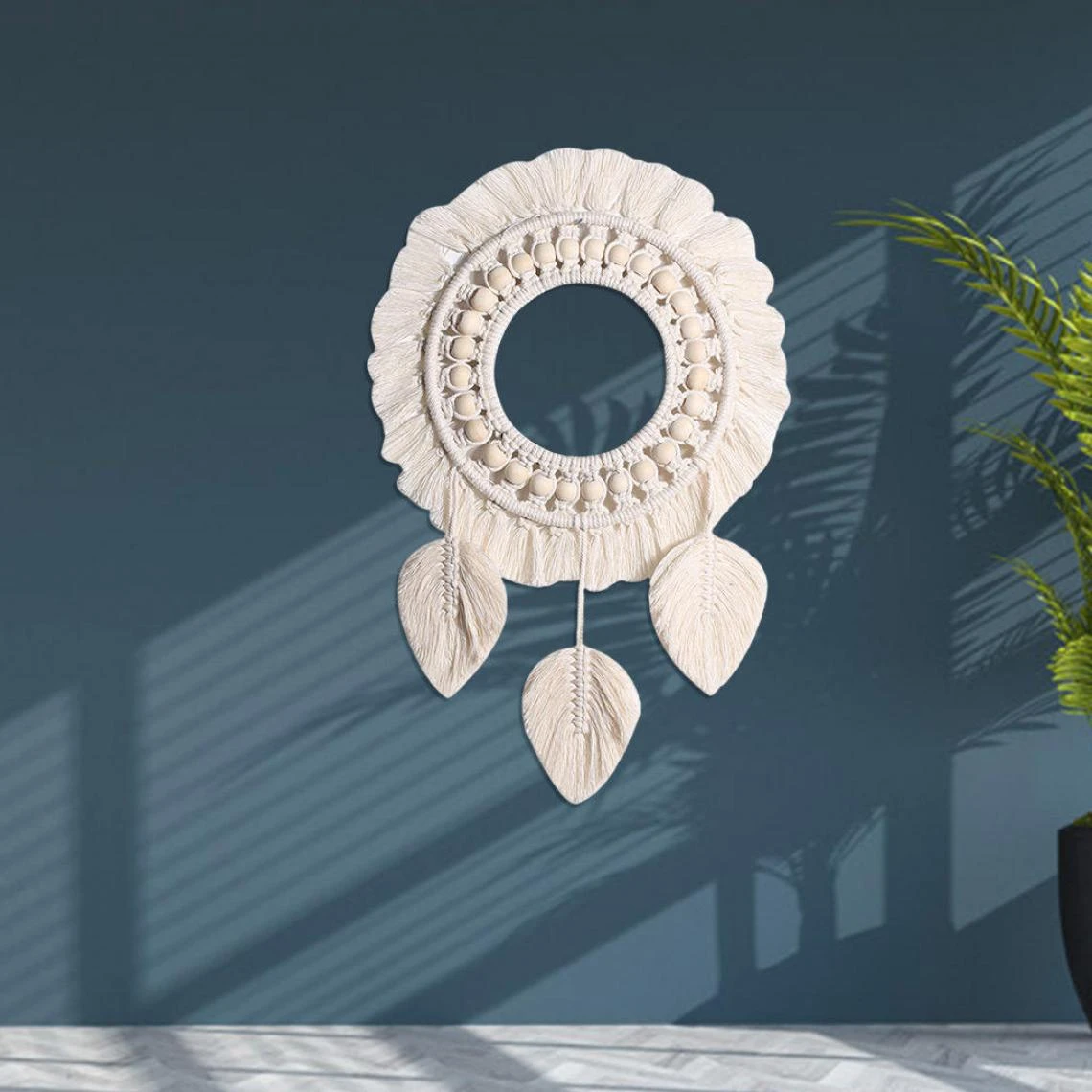 Marque Generique Miroir Mural Suspendu En Macramé 1 Pièce 6 Marque Generique Miroir Mural Suspendu En Macramé 1 Pièce – Image 4