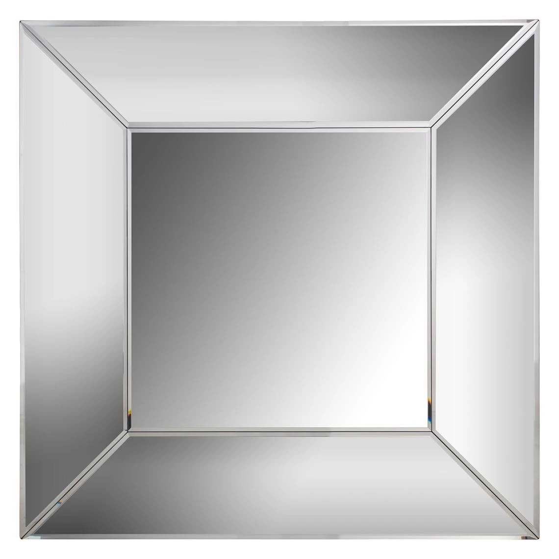 Vivenla Miroir Mural Ultra Design Carré Avec Contour Biseauté Effet 3D L. 50... 3 Vivenla Miroir Mural Ultra Design Carré Avec Contour Biseauté Effet 3D L. 50...